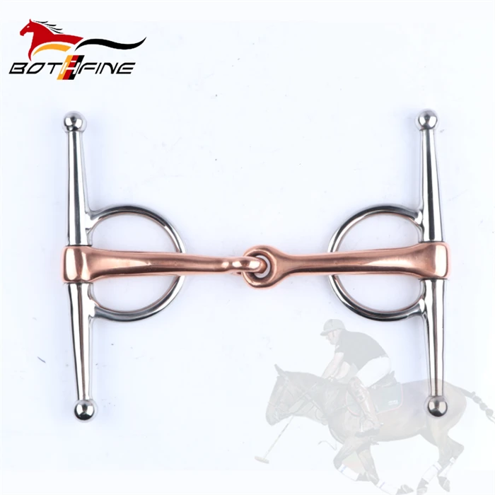 Full Cheek Copper Lozenge Snaffle bit design