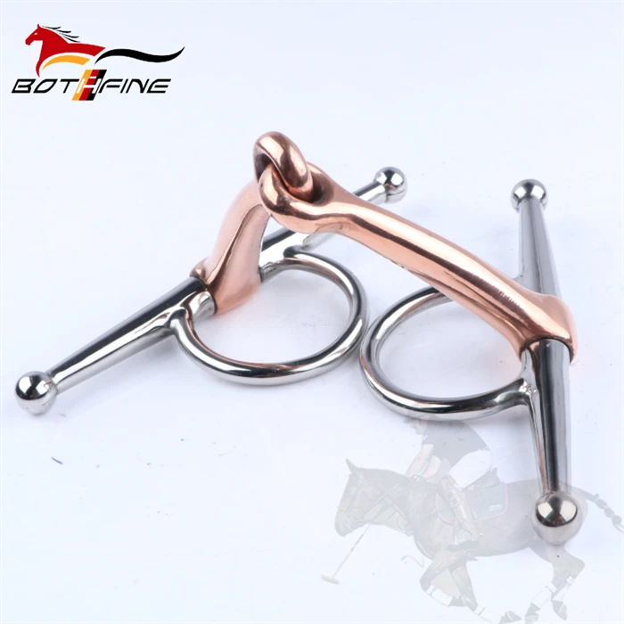 Full Cheek Copper Lozenge Snaffle bit supplier