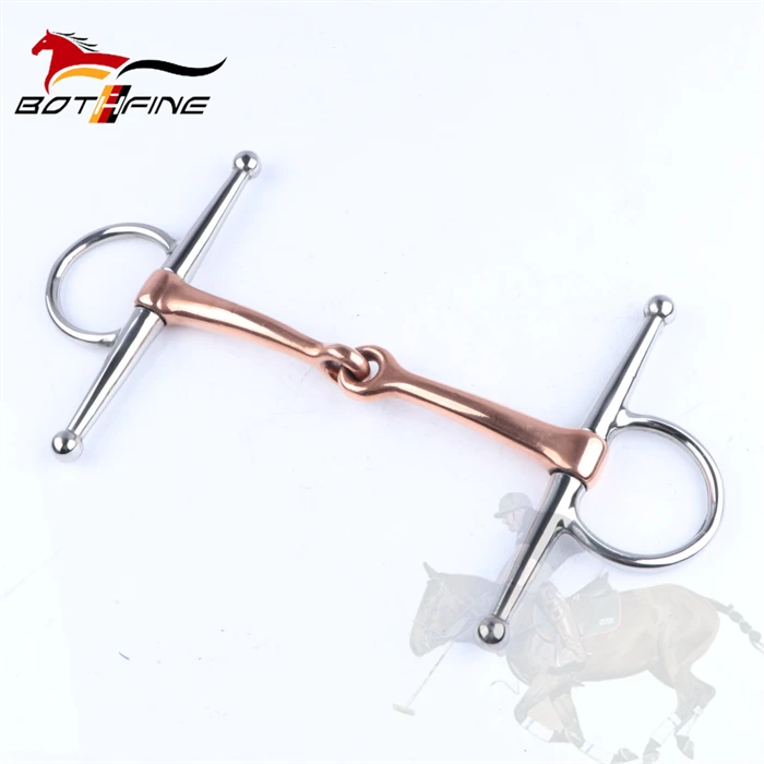Full Cheek Copper Lozenge Snaffle Bit